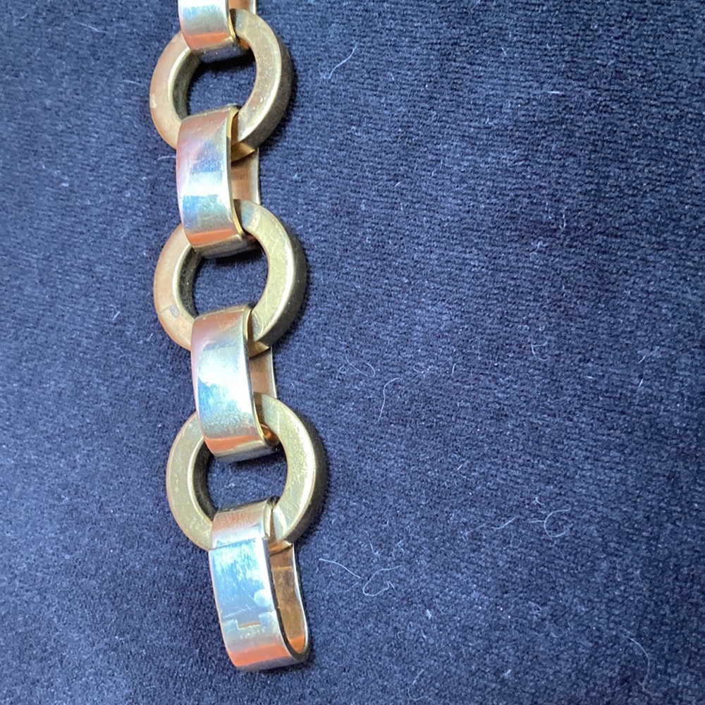 Vintage 60s chunky bracelet…Brass rare